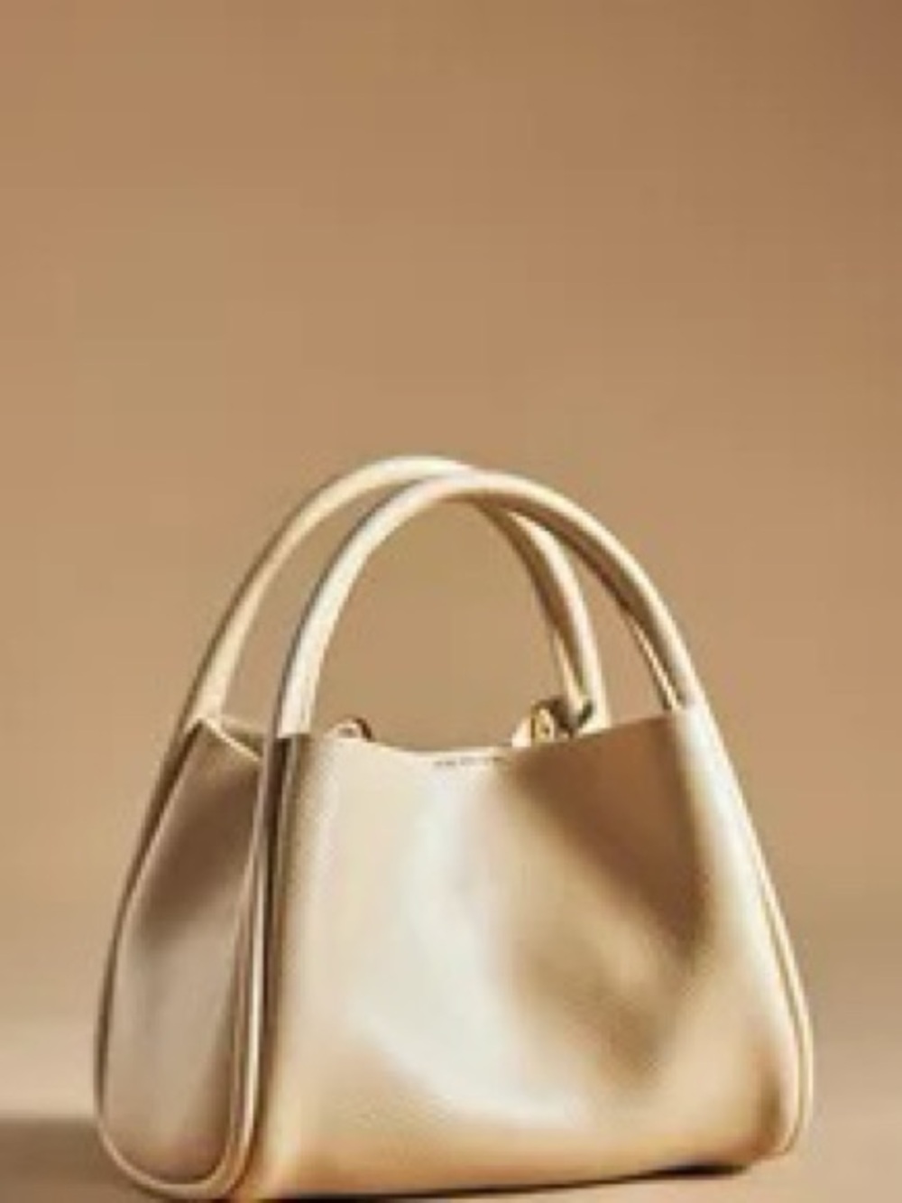 NWT Anthropologie Super Mini Hollace Tote in Creme